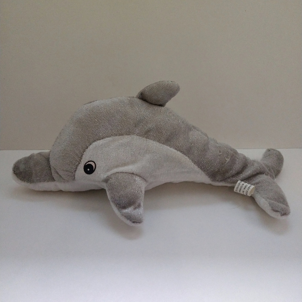 A. Mart Corp 11" Silver Gray and White Dolphin Plush